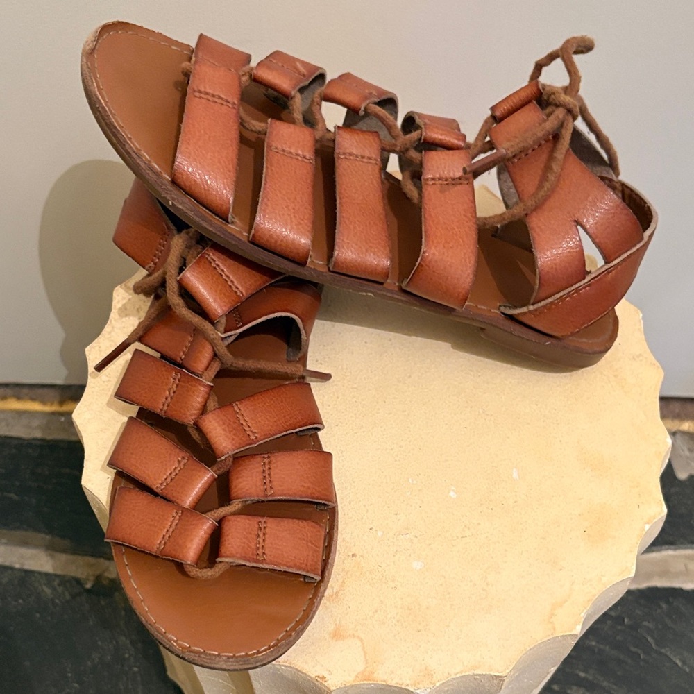 Brown Gladiator Sandals - Picture 5 of 5